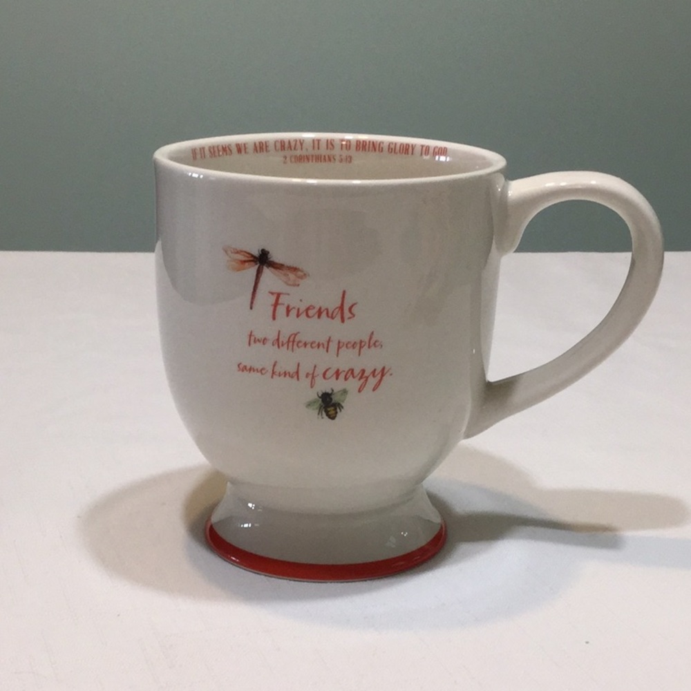 Crazy Friends Pedestal Mug w/Scripture